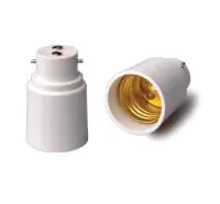 Fitting Adapter voor Lamphouders B22 => E27 Wit
