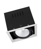 Ledvance LED Spot Vierkant Kantelbaar Zwart-Wit 30W 2700lm 36D - 830 Warm Wit | Zaagmaat 164mm