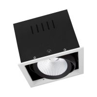 Ledvance LED Spot Vierkant Multi Kantelbaar Zwart-Wit 30W 2700lm 38D - 840 Koel Wit | Zaagmaat 164mm