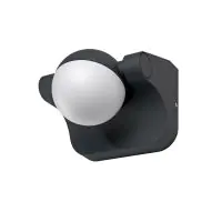Ledvance LED Wandlamp Endura Stijl Bol Donker Grijs 8W 600lm - 830 Warm Wit 