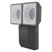 Ledvance LED Floodlight Endura Spot Zwart 16W 1500lm 50D - 840 Koel Wit | IP55 - Bewegings- en lichtsensor - Symmetrisch