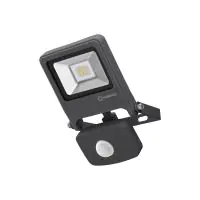 Ledvance LED Floodlight Endura Zwart 10W 800lm 100D - 830 Warm Wit | IP44 - Bewegings- en lichtsensor - Symmetrisch