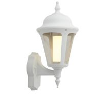 Ansell LED Wandlamp Latina Lantaarn Wit - Geschikt voor E27 Tot Wel 42W | IP65