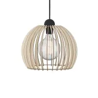 Nordlux Pendelarmatuur Chino 30 Bruin - Hout | E27 Max 60W