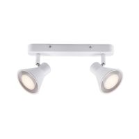 Nordlux Eik 2 Spot Metaal Wit | Geschikt voor 2x GU10