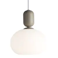 Nordlux Notti 20 Pendelarmatuur Glas Grijs | Geschikt voor 1x E27