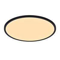 Nordlux LED Plafondlamp Oja 60 Zwart 38W 3000lm - 827 Zeer Warm Wit | 600mm - IP20 - 3-staps Dimbaar