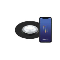 Nordlux Don Smart LED Spot Zwart 4.7W 320lm 60D - 822-865 Afstembaar Wit + RGB | 75mm - IP65