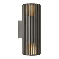 Nordlux Aludra Wandlamp Seaside Antraciet Up & Down | Geschikt voor 2x E27