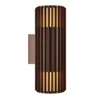 Nordlux Aludra Wandlamp Seaside Bruin Up & Down | Geschikt voor 2x E27