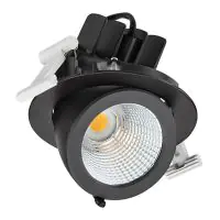 Philips LED Spot LuxSpace Accent Compact Zwart RS772B 26W 2700lm 36D - 930 Warm Wit | 134mm - Beste Kleurweergave