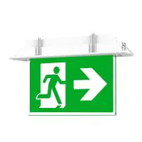 Noxion LED Nooduitgang bord 1W 20lm - 860 Daglicht | Emergeny 3H - Autotest - incl. 4 richtingen