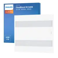Philips LED Paneel FlexBlend RC340B Wit 25.5W 3600lm - 940 Koel Wit | 60x60cm - UGR <19 - Beste Kleurweergave - Bewegings- en lichtsensor