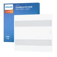 Philips LED Paneel FlexBlend RC340B Wit 30W 4200lm - 940 Koel Wit | 60x60cm - UGR <19 - Beste Kleurweergave - Bewegings- en lichtsensor