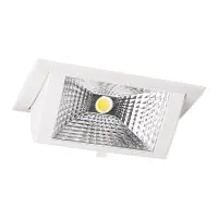 LED Downlight Wallwasher Wally Medium Wit 27W 3700lm 78x100D - 830 Warm Wit - 238x145mm
