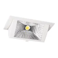 LED Downlight Wallwasher Wally Medium Wit 27W 3850lm 78x100D - 840 Koel Wit - 238x145mm