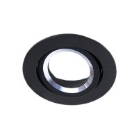 Noxion Inbouw Spot Drome MR16 Kantelbaar Zwart | Zaagmaat 69mm - GU10 Fitting