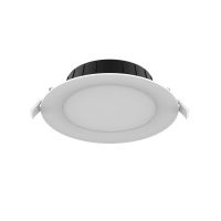 Noxion LED Downlight Hera Plat Inbouw Wit 9W 900lm 80D - 827-830-840 CCT | 132mm - Zaagmaat 120mm