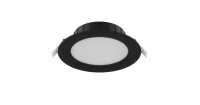Noxion LED Downlight Hera Plat Inbouw Zwart 9W 900lm 80D - 827-830-840 CCT | 132mm - Zaagmaat 120mm