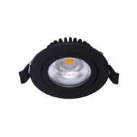 Noxion LED Kantelbaar Slim Spot Zwart 6W 550lm - 930 Warm Wit | Zaagmaat 75mm - IP54 - Beste Kleurweergave 