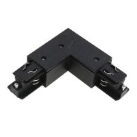 3 Fase Hoek Connector 90d V Aarde Intern - Zwart