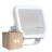 Voordeelpak 4x Ledvance LED Floodlight Aluminium Wit 17W 2400lm 100D - 840 Koel Wit | IP66 - Symmetrisch