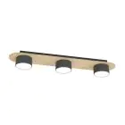 Emibig Plafondlamp Diaz Staal Zwart | Geschikt voor 3x GX53 - Max 12W